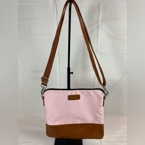 IBFUN Blush Pink & Tan Crossbody Bag